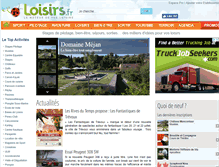 Tablet Screenshot of loisirs.fr